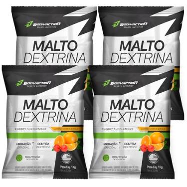 Imagem de KIT 4X MALTODEXTRINA 1KG CADA BODYACTION - LARANJA COM ACEROLA