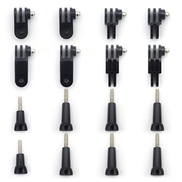 Imagem de Kit de extensão de montagem de braço pivô de 3 vias, extensão de pivô ajustável, clipe de fivela para GoPro Hero 12/11/10/9/8/7/6/5 preto, câmeras de ação DJI Osmo