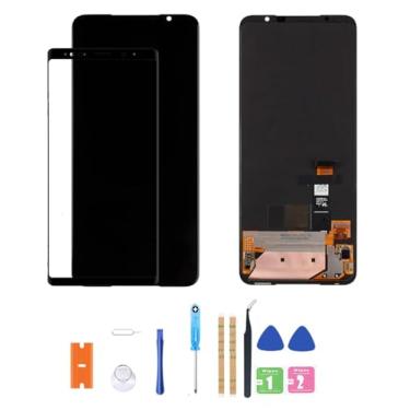 Imagem de Amoled LCD para ASUS ROG Phone 5 6 7 Tela digitalizadora Touch Assembly Display LCD de substituição para ZS673KS / I005DA ZS676KS AI2201_C 6,7 polegadas (suporte a impressão digital)