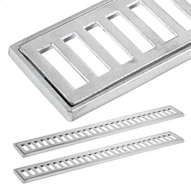 Imagem de Ralo Linear Pluvial com Grelha e Aro Suporte em Alumínio 6x100cm