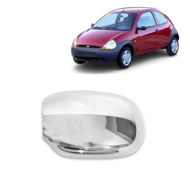 Imagem de Aplique Cromado para Capa Retrovisor Ford Ka 1997 1998 1999 2000 2001 2002 2003 2004 2005 2006 2007 - LD