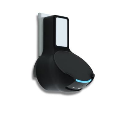 Imagem de Suporte de Tomada All In One para Alexa Echo Pop | Modelo Compacto | Preto | Compatível com Amazon Smart Speaker