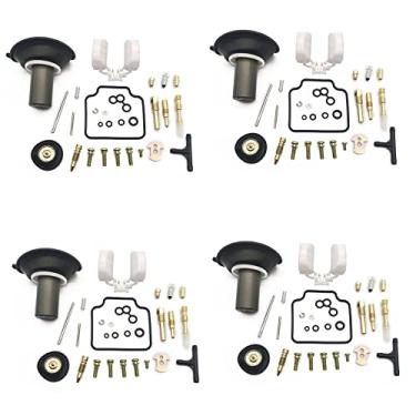 Imagem de Kit de reparo de carburador, válvula de agulha de diafragma de êmbolo, parafuso de ar para GY6 125CC ATV Go Kart Scooter PD24J (4 peças)