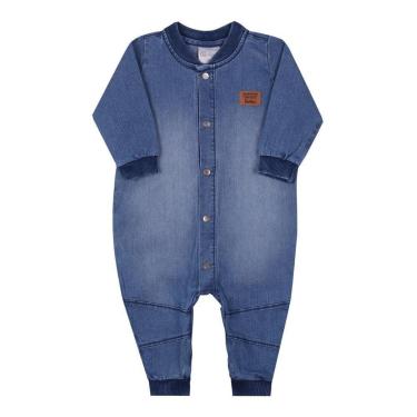 Imagem de Macacão Longo Bebe Jeans Paraíso 12969-Feminino