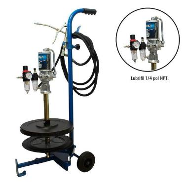 Imagem de Bomba Para Graxa Propulsora Pneumática 20KG Sem Balde Com Tampa Unidade Móvel 9404 BREMEN