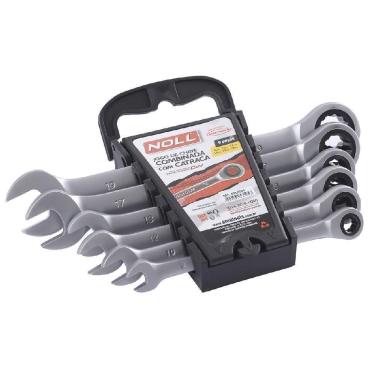 Imagem de Jogo Chave Combinada Com Catraca 8 A 19 Mm  408,0044  - Noll