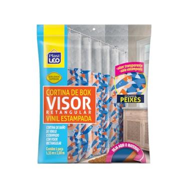 Imagem de Cortina para Box PEIXES Visor Cristal (1,35x2,00m) | Plast Leo (Ref.: 623-O)