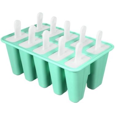 Imagem de 1 Unidade Bastão De Cubo De Gelo Moldes De Picolé Congelador Diy Moldes De Picolé Molde Do Bolo Do Silicone Lolly Moldes De Silicone Mini Forma De Gelo Gel De Sílica Dez Grades