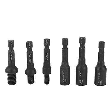 Imagem de 6 PCS Soquete de Parafuso de Dente Completo de Cabeça Dupla, Chave de Porca, Haste de 1/4 de Polegada para Porca de Parafuso Interna e Externa, Móveis, Instalações de Marcenaria