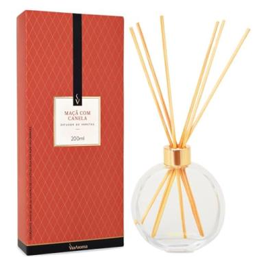 Imagem de Difusor de Varetas Maçã com Canela Via Aroma - 200ml