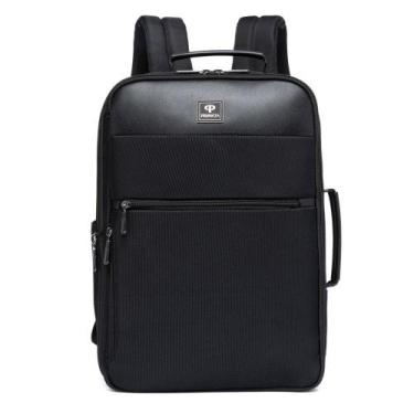 Imagem de Mochila Primicia Vira Pasta Executiva Impermeável Notebook, U, PRETO