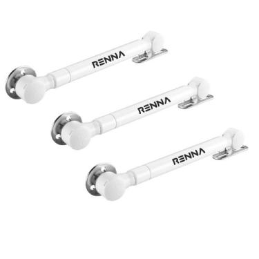 Imagem de 03 Pistões a Gás Força Inversa 60N Branco Abre Porta P/Baixo - Renna