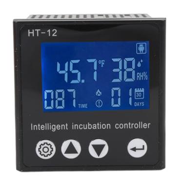 Imagem de Controlador digital de temperatura, controle inteligente de umidade Controle preciso de temperatura Termostato Fahrenheit Display LCD Regulador de termostato para incubação
