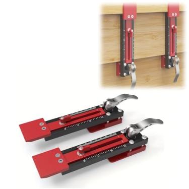 Imagem de 2 braçadeiras de instalação de tapume, kit de montagem de placa de revestimento ajustável para uso com revestimento de cimento de fibra de 10-15 mm, ferramentas de tapume medidor de revestimento