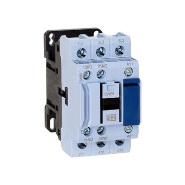 Imagem de Contator Tripolar WEG CWB9 9A 1NA + 1NF 24V, 110V ou 220V