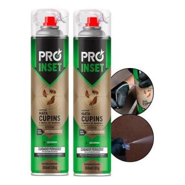 Imagem de Kit 2 Pro Inset Cupim Brocas Eliminar Insetos Eficiente - 350ml
