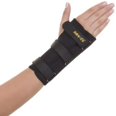 Imagem de Ortese Para Punho Em Tecido Com Tala Preto - Artipé, Direito G