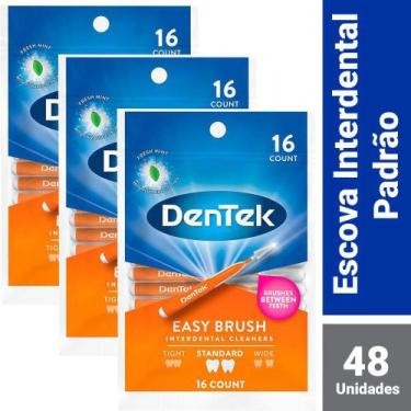 Imagem de Kit Escova Interdental DenTek Easy Brush Padrão 48 unidades