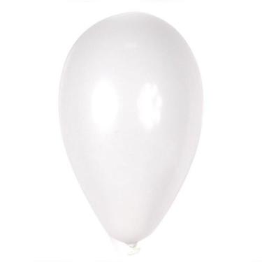 Imagem de Balão São Roque Número 7 Branco Polar - 50 Unidades - Aluá festas