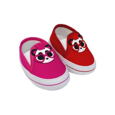 Imagem de Kit Com 2 Pares Sapatinho De Bebê Sapato De Bebê Direto Da Fabrica T51