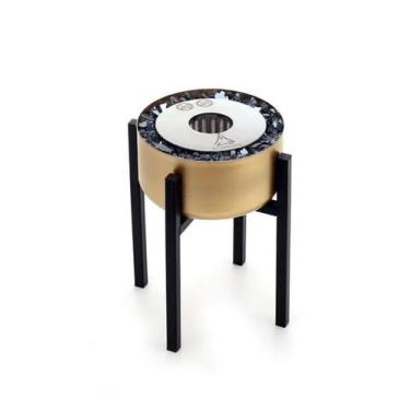Imagem de Lareira Ecológica Modelo Tocha Dourada Pequena - K3 Imports