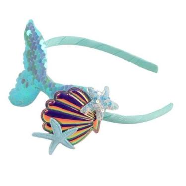 Imagem de Tiara Sereia Azul Modelo 3 - Festas e Fantasias