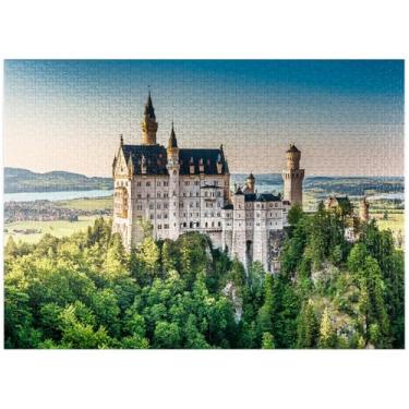 Imagem de Castelo de Neuschwanstein, Baviera, Alemanha – Quebra-cabeça premium de 1000 peças – Feito nos EUA