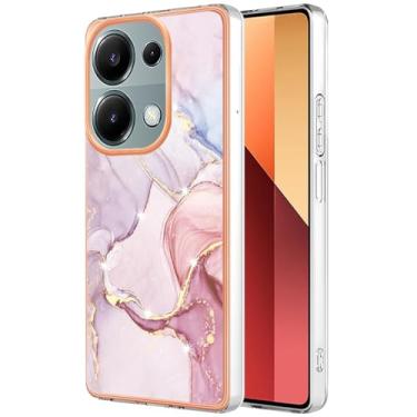Imagem de Monwutong Capa de ajuste fino para Redmi Note 13 Pro 4G (não 5G), capa para Xiaomi Poco M6 Pro 4G, capa moderna com padrão de mármore IMD brilhante para meninas para Redmi Note 13 Pro 4G/Poco M6 Pro