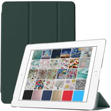 Imagem de DuraSafe Cases Para iPad 9.7 5ª 6ª geração Air 1ª 2ª geração [iPad 5 6 Air 1 2] A1893 A1822 A1566 MP242LL/A MP252LL/A MPGA2LL/A MH0W2LL/A MD785LL/B MD788LL/B MD788LL/B Suporte de ângulo duplo - verde