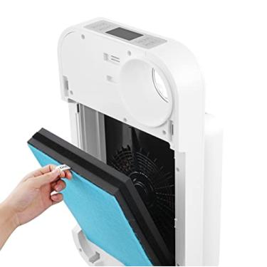 Imagem de OVAL AIR Filtro combinado de carvão de substituição H13 True HEPA 2 em 1 com pré-filtro