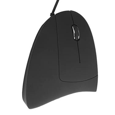 Imagem de Mouse de mão esquerda com fio, mouse vertical esquerdo, mouse vertical ergonômico 800/1200/1600DPI USB óptico, fácil de usar. (Com fio à esquerda)