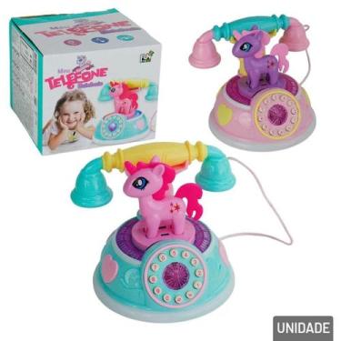 Imagem de Brinquedo Telefone Musical Infantil Unicórnio Com Luz E Som Menina - t