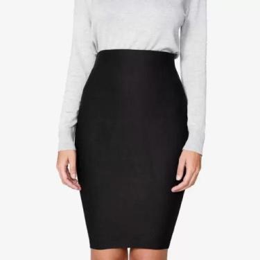 Imagem de Saia Midi Lápis Tubinho Evangelica tamanho grande Pluz Size ate o 54 -