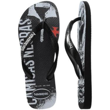 Imagem de Chinelo Havaianas Top Times Vasco Da Gama, Preto, Preto, 43/44
