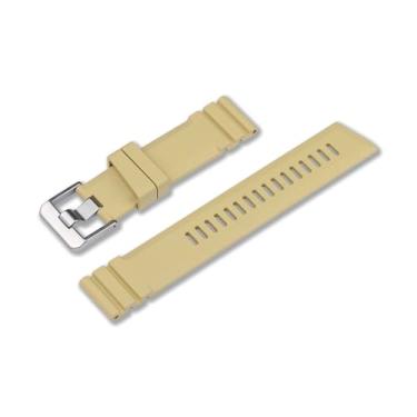 Imagem de Crafter Blue Pulseira de borracha CB51 para mergulhador profissional, ponta reta, FKM, amarelo deserto, 22 mm