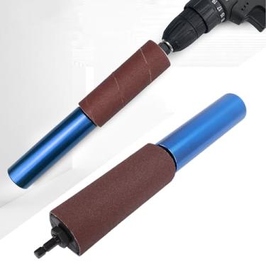 Imagem de Conjunto Luva Lixadeira Tambor, Tambor Lixa Com Lixa 10 Unidades para Marcenaria, Ferramenta Lixamento Madeira, Acessório Prensa Perfuração para Alisamento Plástico Metal Madeira