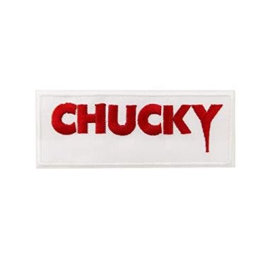 Imagem de Cute-Patch Chucky Word bordado ferro no patch filme de terror
