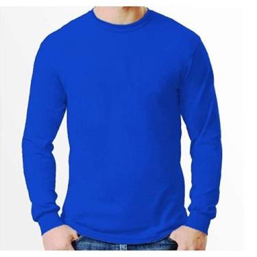 Imagem de Camiseta malha fria, manga longa, com punho direto da fábrica p/m/g/gg