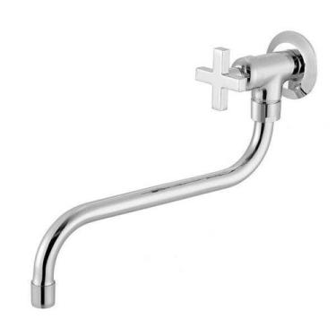Imagem de Torneira de Parede para Cozinha Bica Móvel 1167 Nya C22 Meber Metais