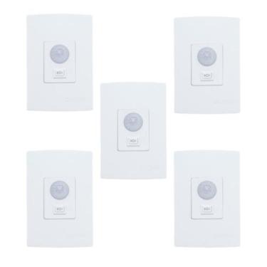 Imagem de Kit Sensor de Presença  Embutir com Chave  Lente 180º  6 Funções  QI6M