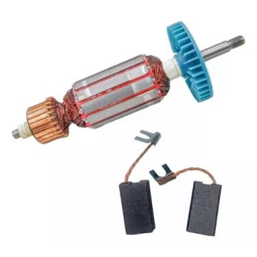 Imagem de Induzido + E. De Carvão P/ Esmerilhadeira Bosch 1323.0 110v - Bolte