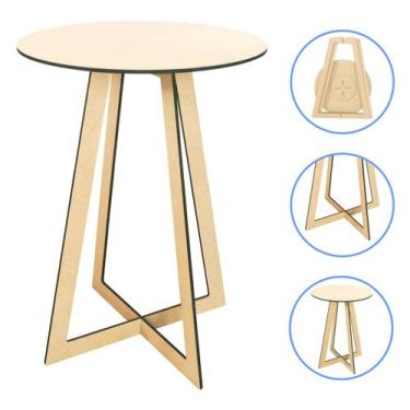Imagem de Mesa Cone Decoração de Festa Mdf Desmontável G - 62 x 87cm - Modernart
