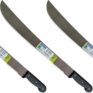 Imagem de KIT Facão Tramontina 18 Polegadas para Mato Lâmina de Aço Carbono 45 c