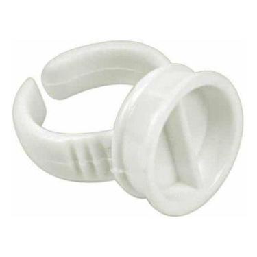 Imagem de Kit 100 Anel Porta Cola Para Alongamento De Cílios Fio A Fio - Mr Vend