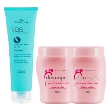 Imagem de 1 Creme para Tratar Pés Rachados Spa para os Pés + 2 Dermopés 130g (ro