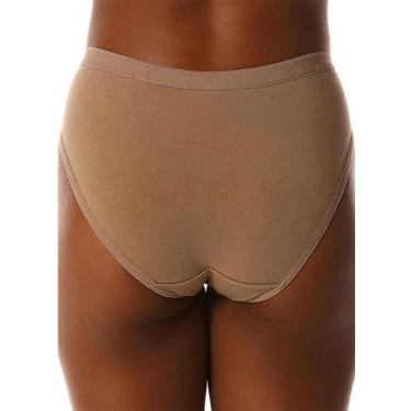 Imagem de Calcinha Demillus Cintura Alta 56014 Plus Size Lithos, Bege rosado, G