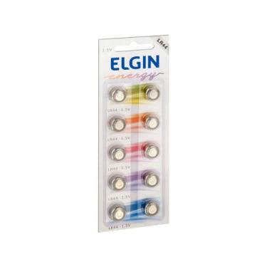 Imagem de Bateria 1,5V Alcalina Elgin LR44 10 Unidades