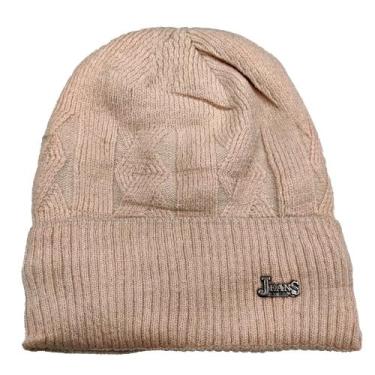 Imagem de Touca Lisa Gorro de Frio Inverno com Forrada Adulto Unissex Classica Q