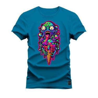 Imagem de Camiseta Plus Size Algodão Premium T-Shirt Casquinha Derretendo - Nexs