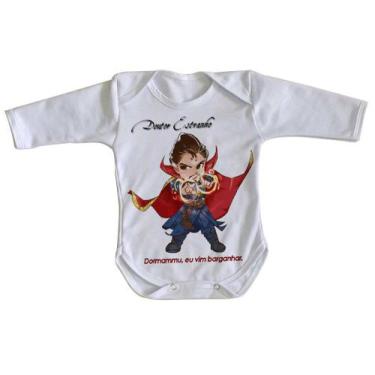 Imagem de body nenê criança roupa bebê manga longa Doutor Estranho - Empório Dut
